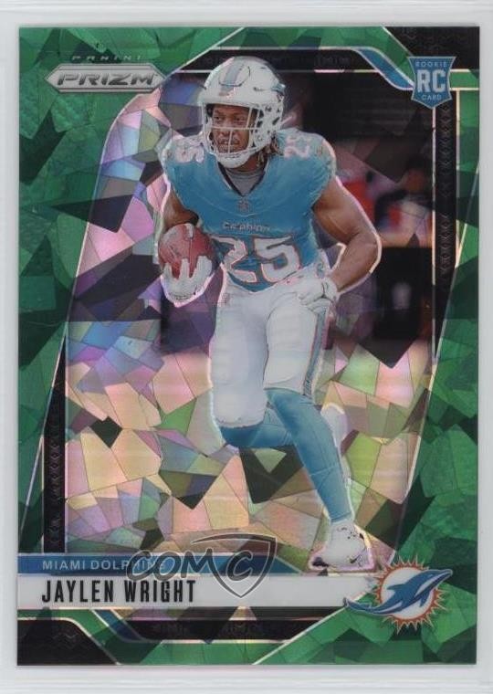 2024 Panini Prizm Rookies Green Ice Prizm Jaylen Wright #348 19b1