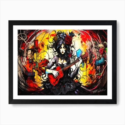 Witches And Music Songs 11 Art Prin Framed Wall Art Poster Canvas Print Picture