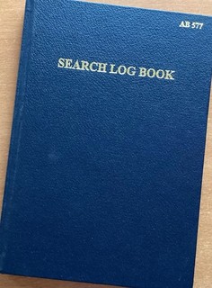 SEARCH LOG BOOK. Original British Army Royal Engineers EOD Handbook 2017