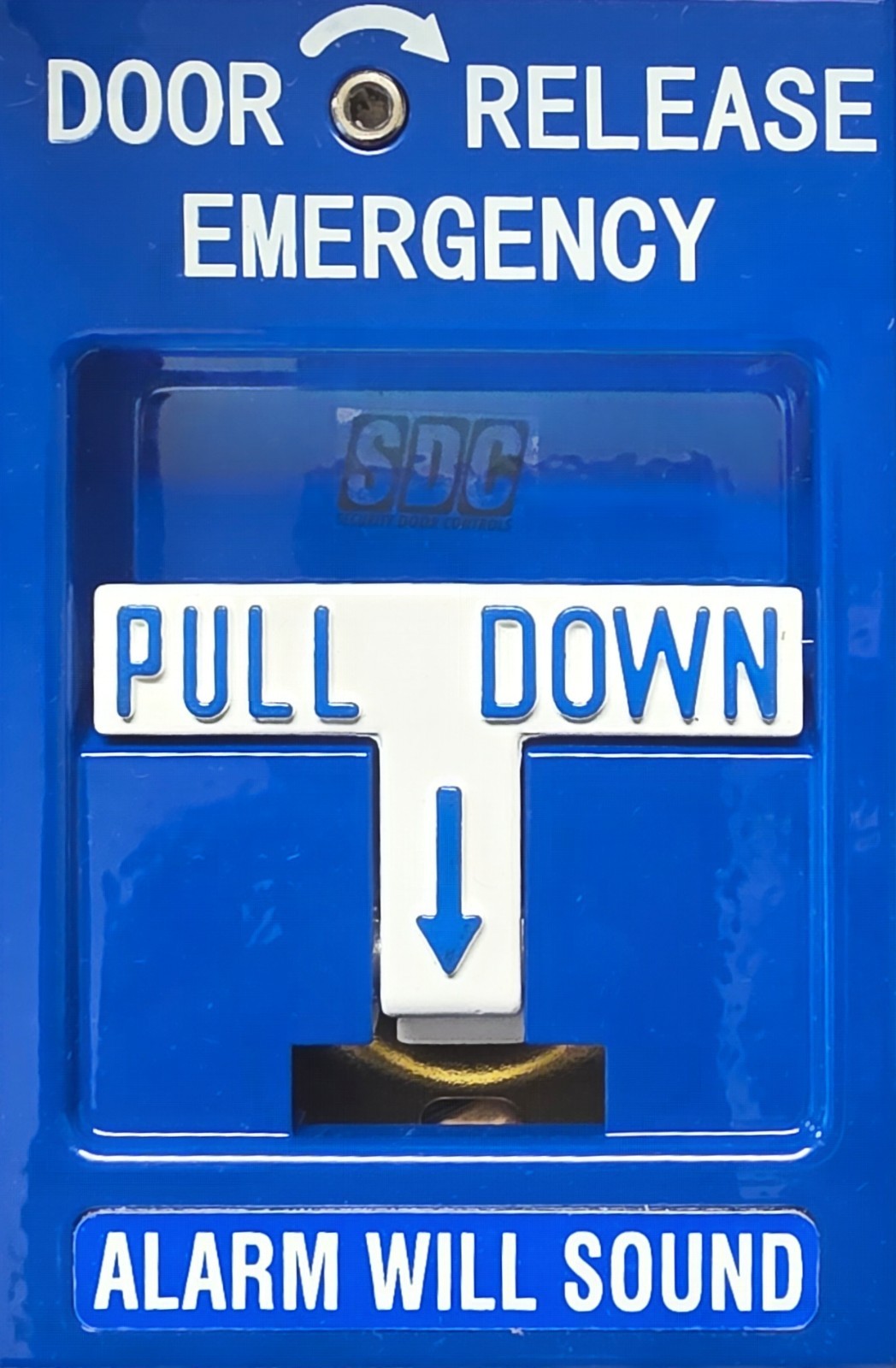 SDC Security Pull Station Emergency Door Release Blue