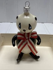 Vintage De Carlini Polar Bear  Christmas tree Ornament