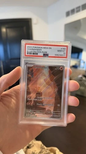 PSA 10 Charmander Pokémon Scarlet & Violet 151 Illustration Rare Holo 168/165