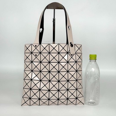 BAO BAO ISSEY MIYAKE Prism Metallic Tote Bag Pink Beige Nylon