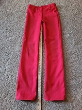 Młodzieżowa dziewczyna czerwone elastyczne spodnie pokazowe szyna showmanship jeździectwo ok. rozmiar 12