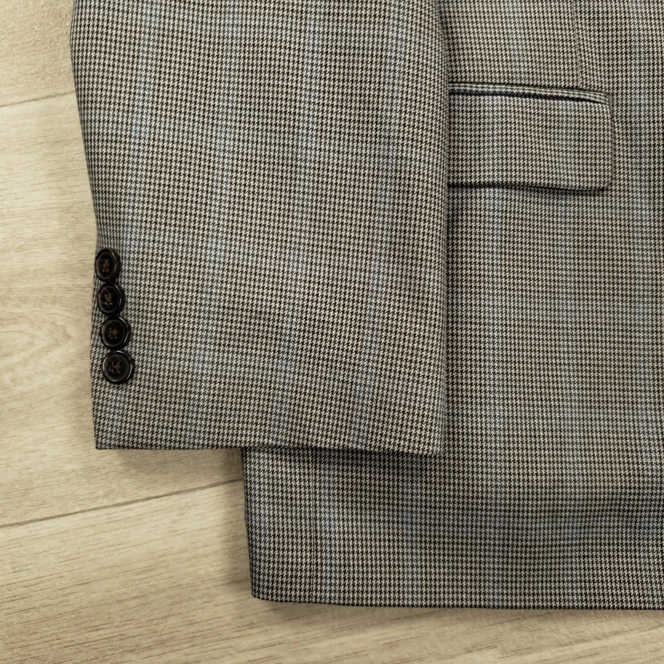 Chaps Sport Coat Men's 52R Houndstooth Windowpane Two Button Single Vented NEW - Image 4 of 4