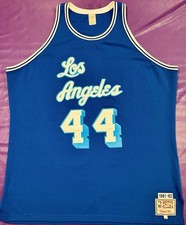 Authentic Jerry West #44 Mitchell & Ness 1961-62 Los Angeles LA Lakers Jersey 54