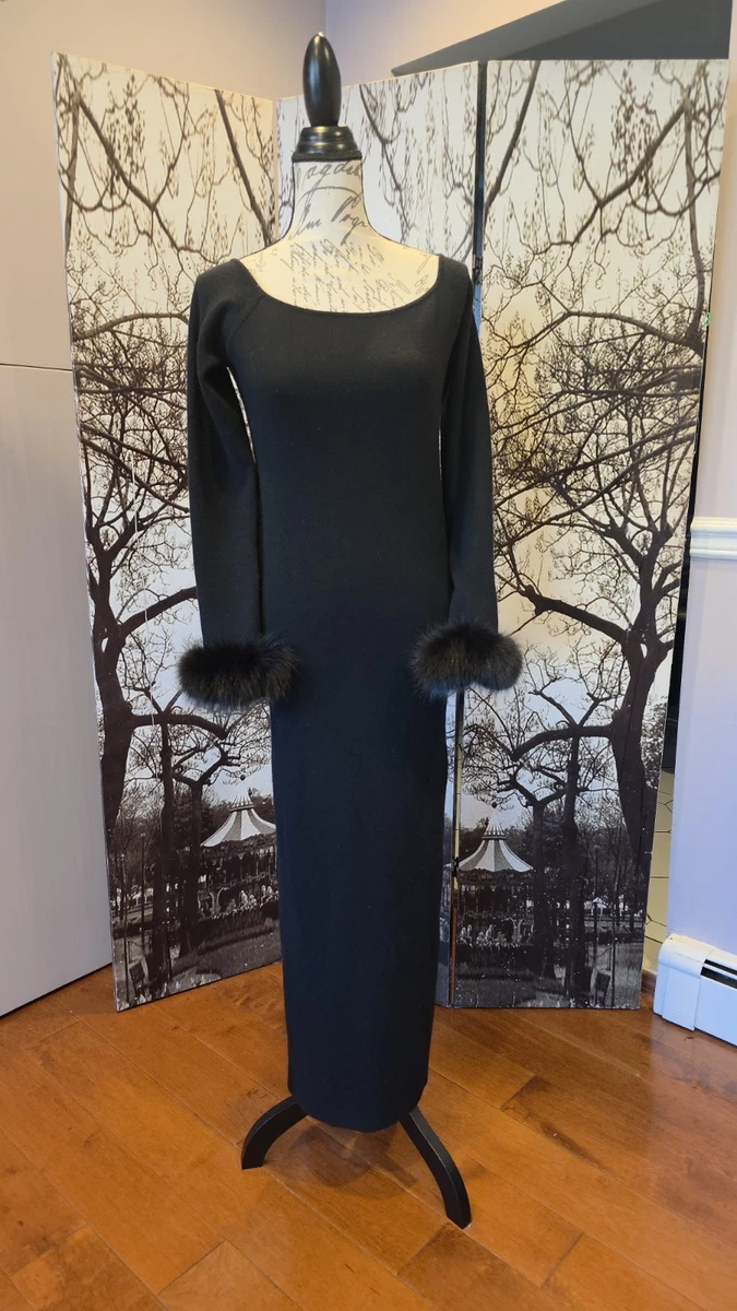 Fur Long Sleeve Dresses for Women for sale | eBay