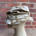 British Army Surplus Desert Tailored Bush Hat Short Brimmed 55cm Camo Boonie