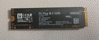 Crucial P5 Plus 2TB M.2 NVMe Internal SSD (CT2000P5PSSD8)