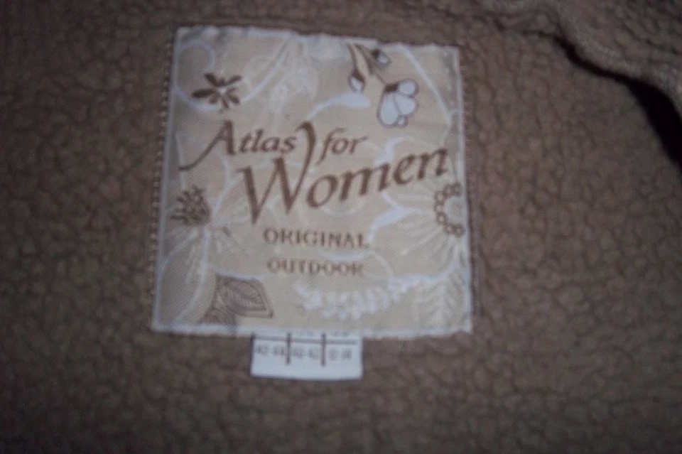 Beige Jacke *Wildlederoptik* mit Teddyfutter von Atlas for Woman in Gr. 40/42 - Bild 4 von 4