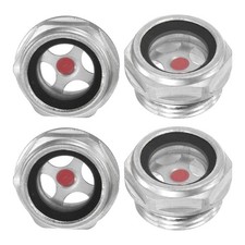 4-Pack Air Compressor Oil Sight Glass M22 x 1.5mm Toughened Glass