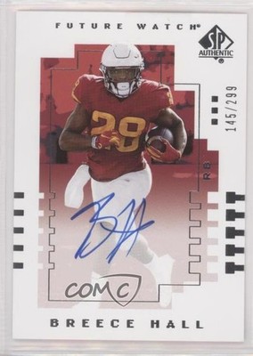 2022 Upper Deck Goodwin Champions /299 Breece Hall #00T-BH Rookie Auto RC 16vz