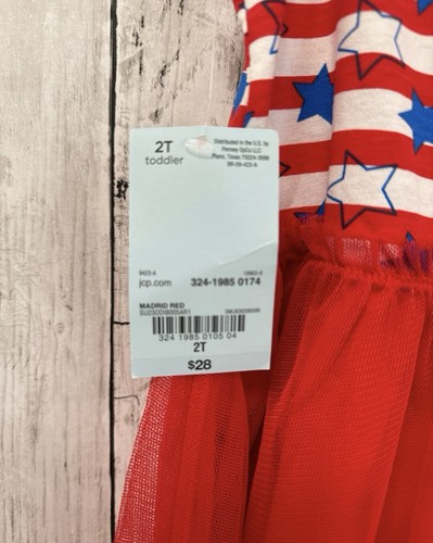 Toddler Girls Patriotic Dress Size 2T - Picture 5 of 6