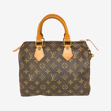 Sac à main LOUIS VUITTON Monogram Speedy 25 en toile marron M41528