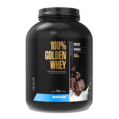 Maxler 100% Golden Whey - 22g of Protein per Serving - High Protein Low Fat L...