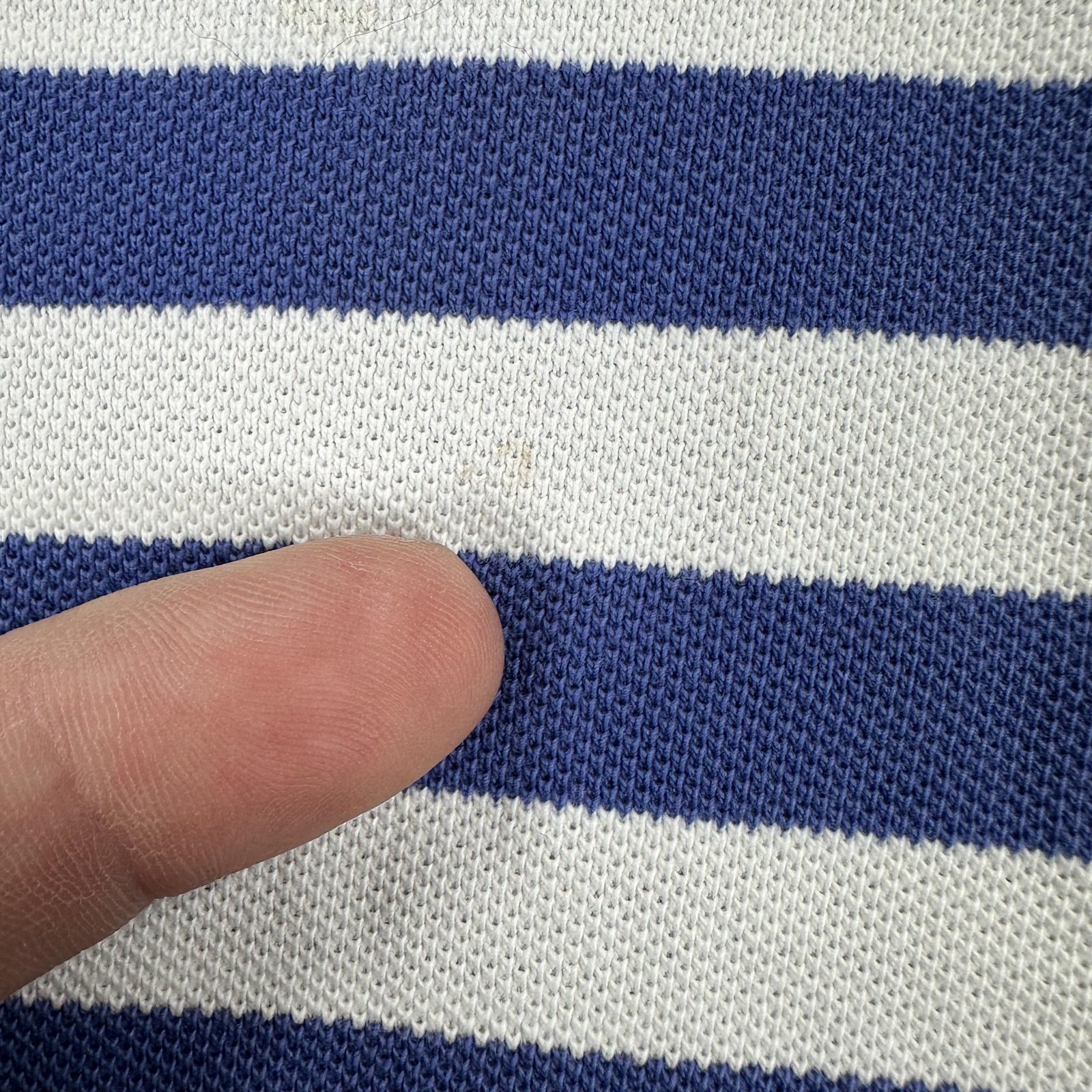 Brooks Brothers Polo Shirt Mens Large Blue White Stripe Golden Fleece Cotton thumbnail 6