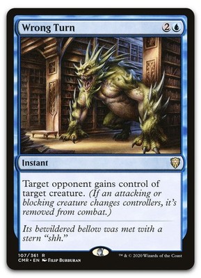 Wrong Turn #107 (NM) Commander Legends CMR Magic MTG