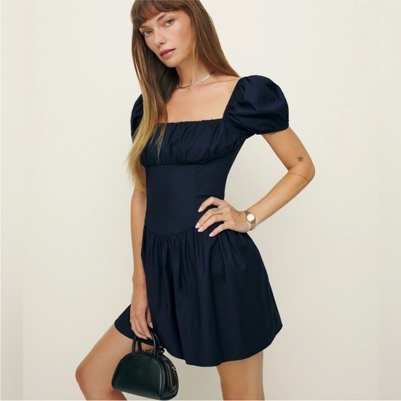 Reformation navy Marielle mini dress Size 4