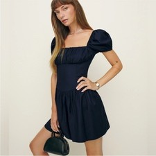 Reformation navy Marielle mini dress Size 4