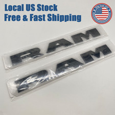 2x Black Front Door Side Letters Emblems For Ram 1500 2500 3500 2019-2023 Badges 2x Black Front Door Side Letters Emblems For Ram 1500 2500 3500 2019-2023 Badges
