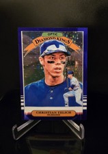 #'d/149 🔥 CHRISTIAN YELICH 2019 Donruss Optic Diamond Kings Purple Stars Prizm