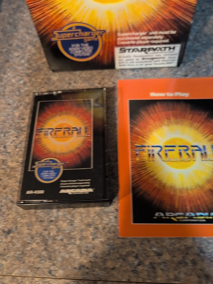 Atari 2600 Fireball Complete In Box CIB  Supercharger Arcadia Tested  - Image 2 of 4