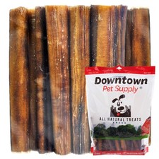 Downtown Pet Supply USA-Made 6, 1 Lb. Jumbo Bully Sticks for Large Dogs - Raw...
