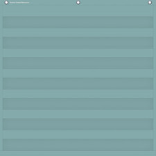 Calming Blue 7 Pocket Chart 28" X 28"  TCR20101 