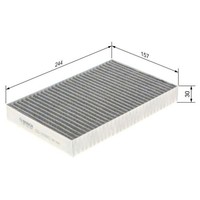 Filter Innenraumluft Bosch 1987435569 FüR Tesla