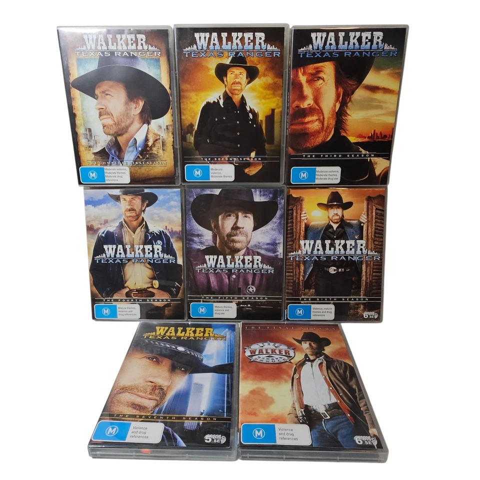 Walker Texas Ranger Complete series Season 1-8 Box Set 1 2 3 4 5 6 7 8 R4 PAL - Image 2 of 4