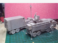 3D Printed 1/72 Krasukha Antenna Vehicle  Command Vehicle Set Unpainted