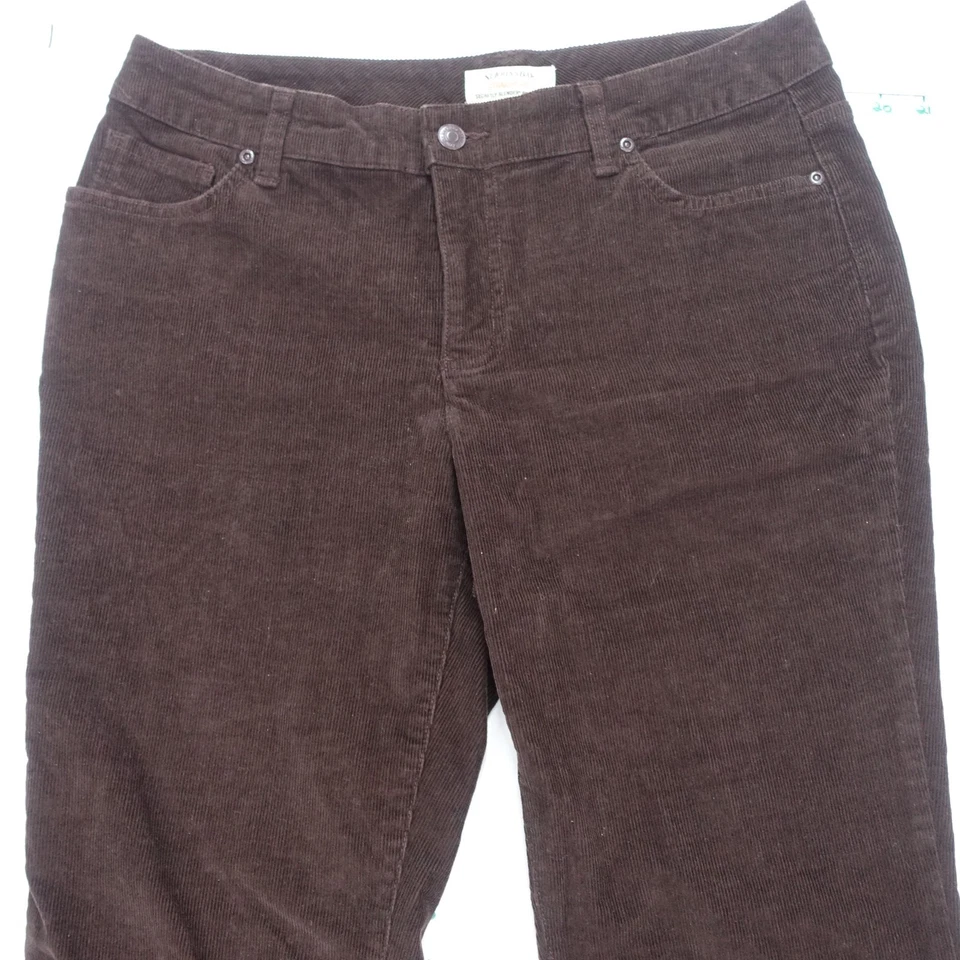 Pantalones St John's Bay Secretly Delgados Mujer 10 Pana Calce Recto Bootcut Pierna Foto 2 de 4