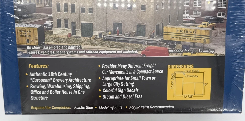 HO Scale Walthers Cornerstone 933-3024 Milwaukee Beer & Ale Brewery Sealed Kit - Image 2 of 4
