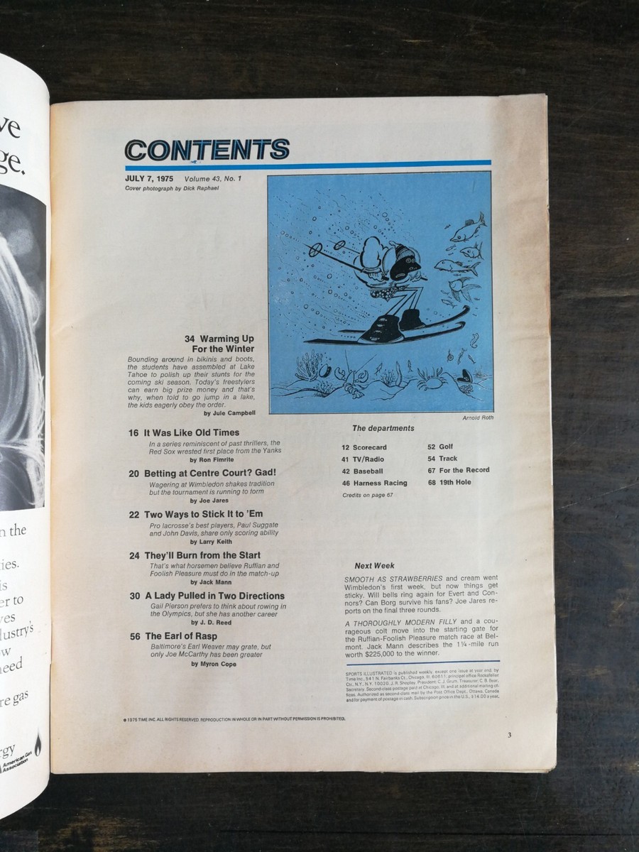 Sports Illustrated July 7, 1975 Fred Lynn Boston Red Sox