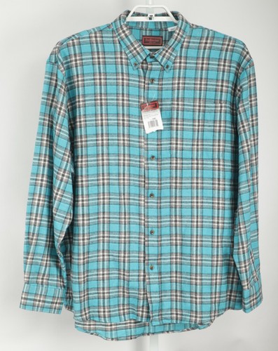 Five Brother Hemd Herren XXL blau kariert Flanell leichte Taschen Button Down - Bild 2 von 8