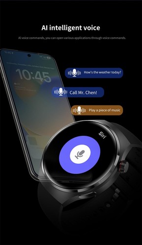 for Huawei Gt4 Pro Gps Nfc Smart Watch Men 360*360 Amoled Screen Heart Rate Blue - Photo 21 sur 32
