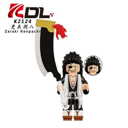 Minifigura personalizada de 2 pulgadas de Kenpachi Zaraki con espada. Nuevo/Como Nuevo - Imagen 1 de 2