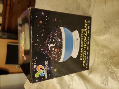 Brand New Star Master Dream Rotating Color Changing Projection Lamp Blue