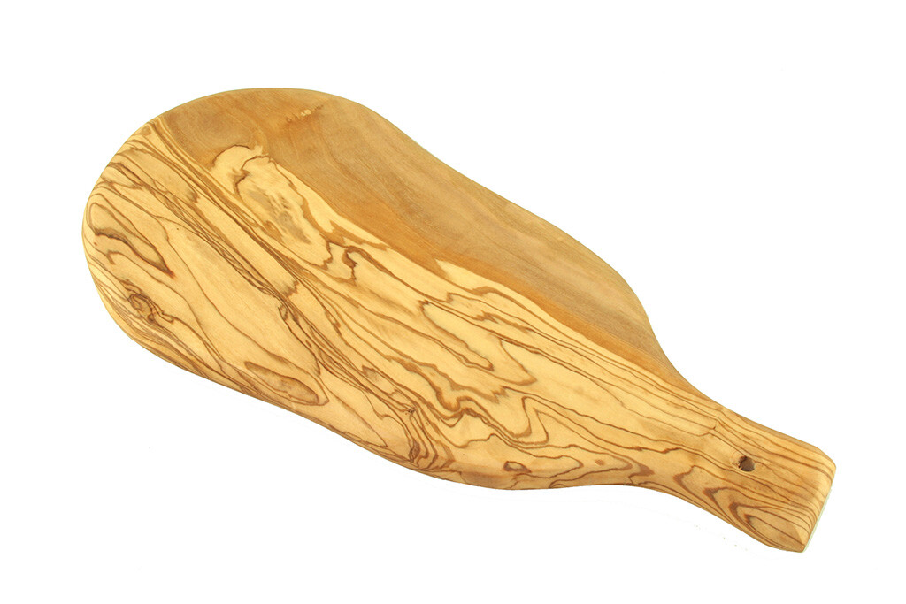 Serving Tray With Handle Made Of Hard Olive Wood Approx. 34 To 14 3/16in Board