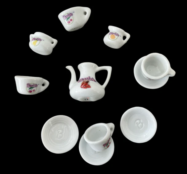 Mini Ceramic Tea Pot, Miniature Tea Set, Tea Set, Miniature Toys