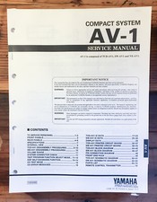 Yamaha AV-1 Stereo Service Manual Original 
