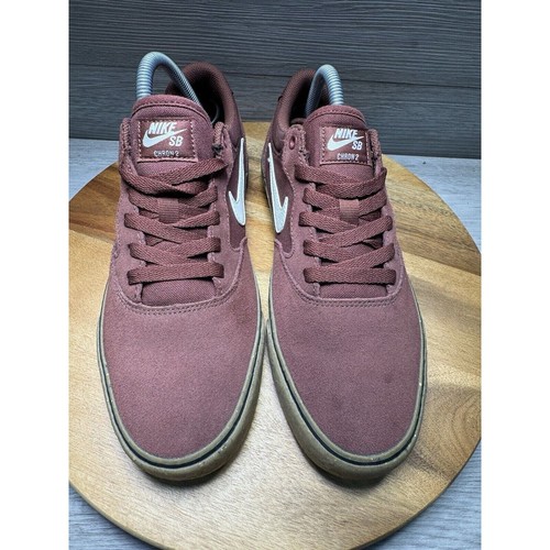Nike Chron 2 SB Burgundy (dark pony) Gum men’s Size 7 - Picture 4 of 9