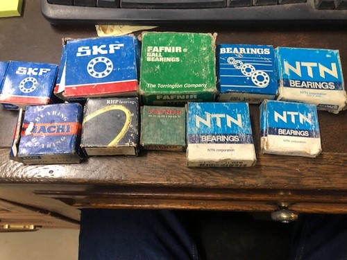 Lot of 10 -- NTN - SKF FAFNIR- RHP--NANCHI - Radial Ball Bearing New TAKE LOOK