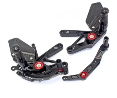 Yamaha YZF R1 R1M Bj 2015-2024 verstellbar Sport Racing Heck Set Fußraste Fußstütze
