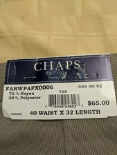 Chaps  Mens Dress Pants green 40 X 32