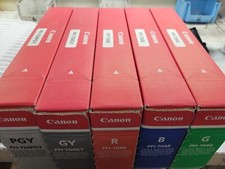 Genuine Canon PFI704 ink set 5 inks total