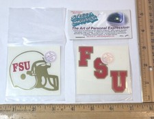 Lot Of 2 Florida State Seminoles FSU Logo Decal Sticker NCAA College Football