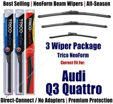 3pk Super-Premium NeoForm Wipers fit 2015-2018 Audi Q3 Quattro - 162413/2113/15I
