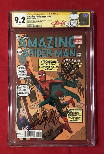 Amazing Spider-Man 700 CGC 9.2 Signed Full Name & Sketch by Stan Lee on 94 B-Day