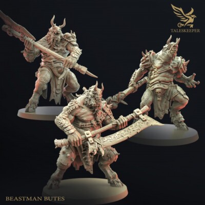 Beastman Brutes Konvolut - Tales Keeper/Sci-Fi/Fantasy/Tabletop Miniaturen